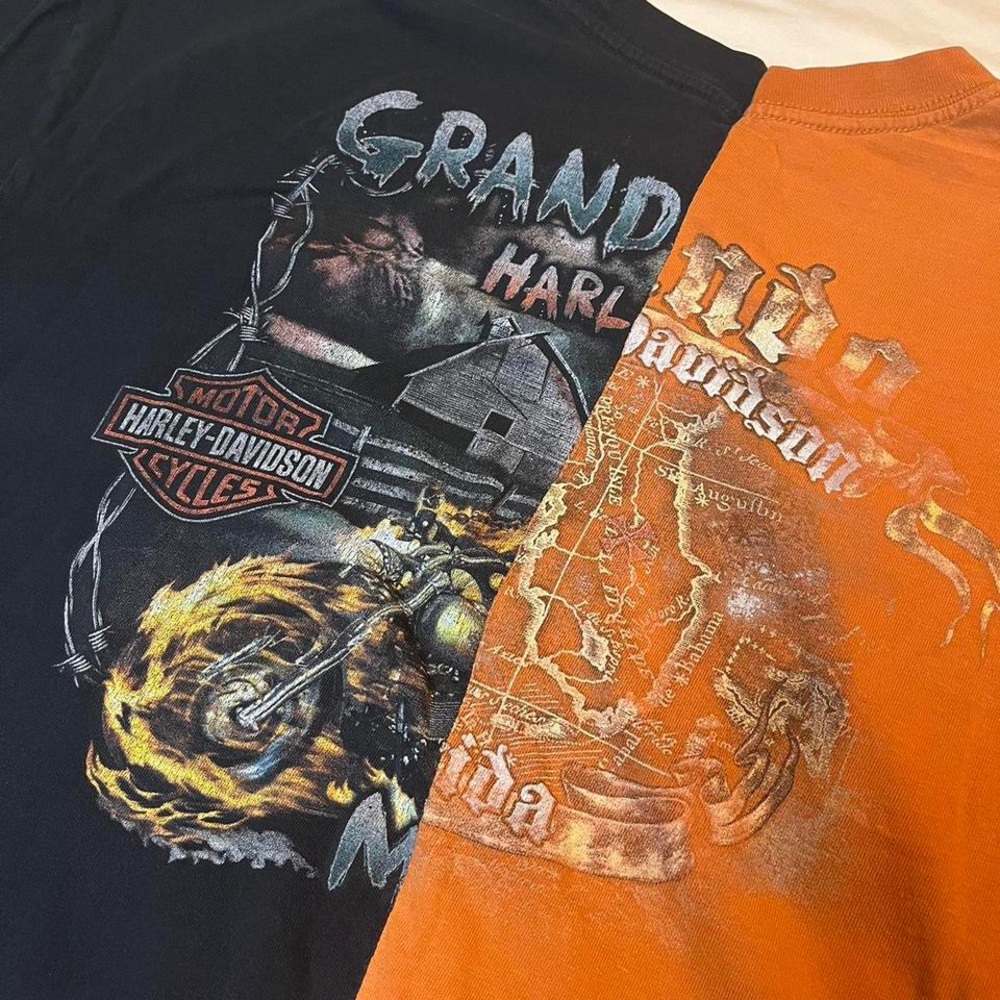 Harley-Davidson Reworked Slouchy Cropped Graphic Tee - Picture 8 of 8